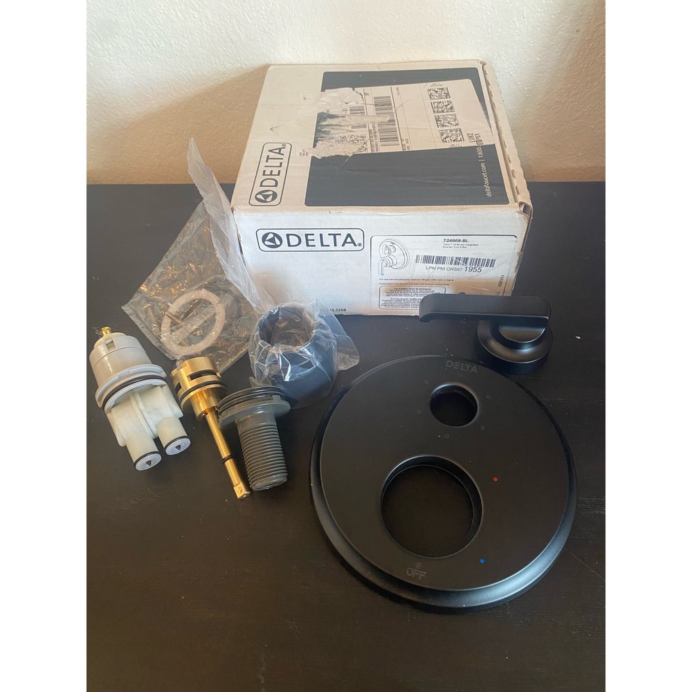 Delta Faucet Tetra 14 Series Matte Black  Diverter Valve Trim Kit
